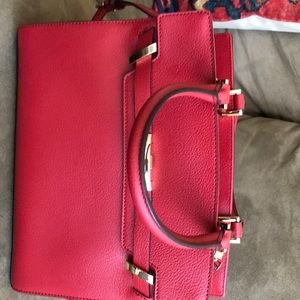 New without tags red Calvin Klein crossbody bag